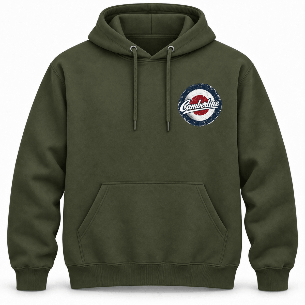 Spitfire Merlin Fury hoodie in Military Green, basic front product view