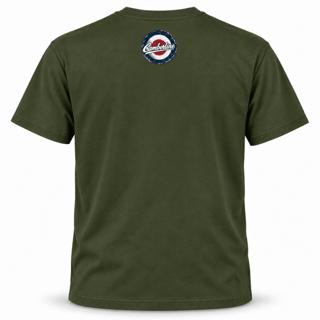 Spitfire Merlin Fury t-shirt in Military Green, basic back product view