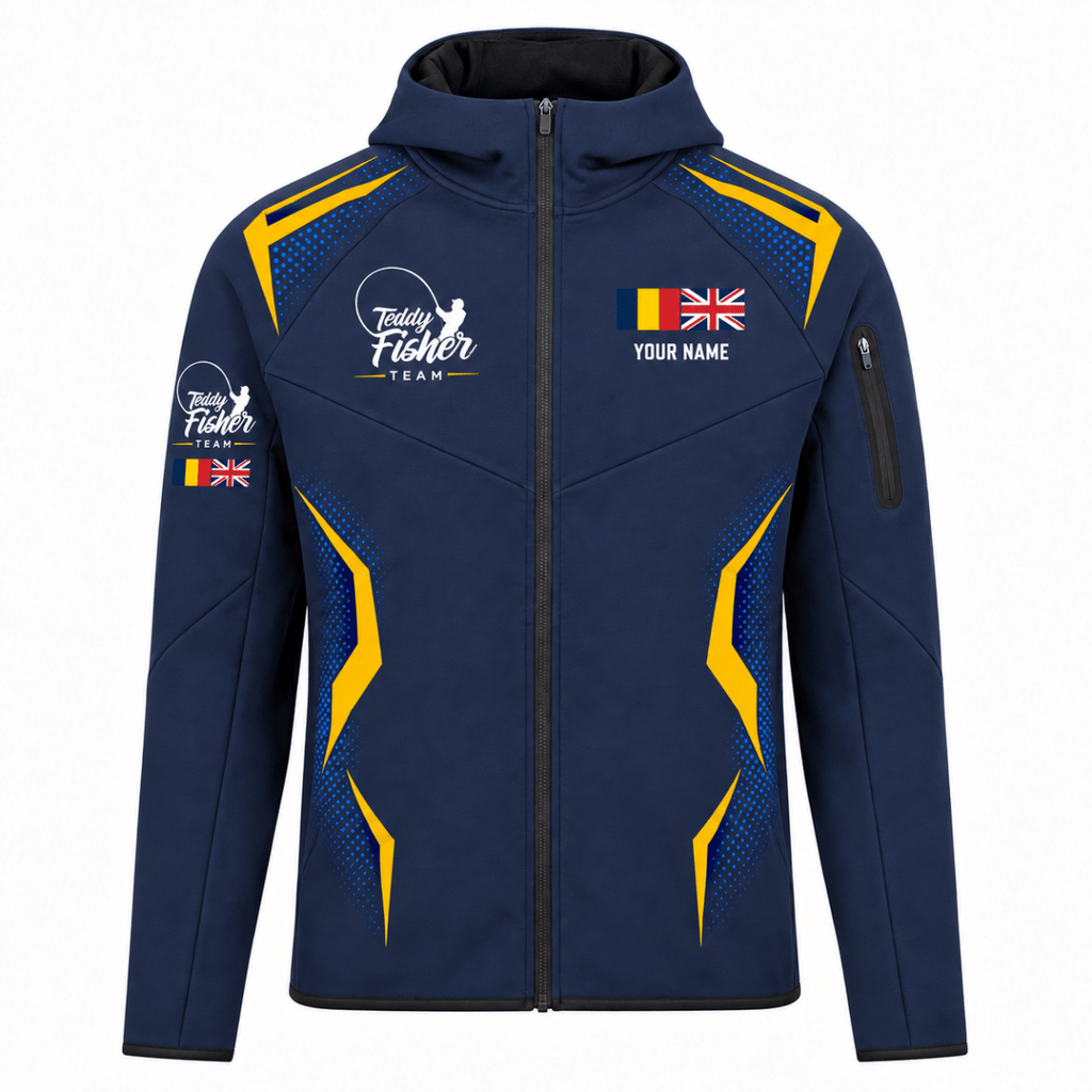 Navy Teddy Fisher Team JC305 Zoodie front product view – CLB-TFI-JC305-9999