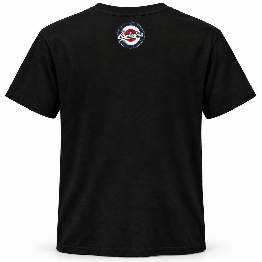 F-14 Tomcat Fighter Jet t-shirt in Black, basic back product view