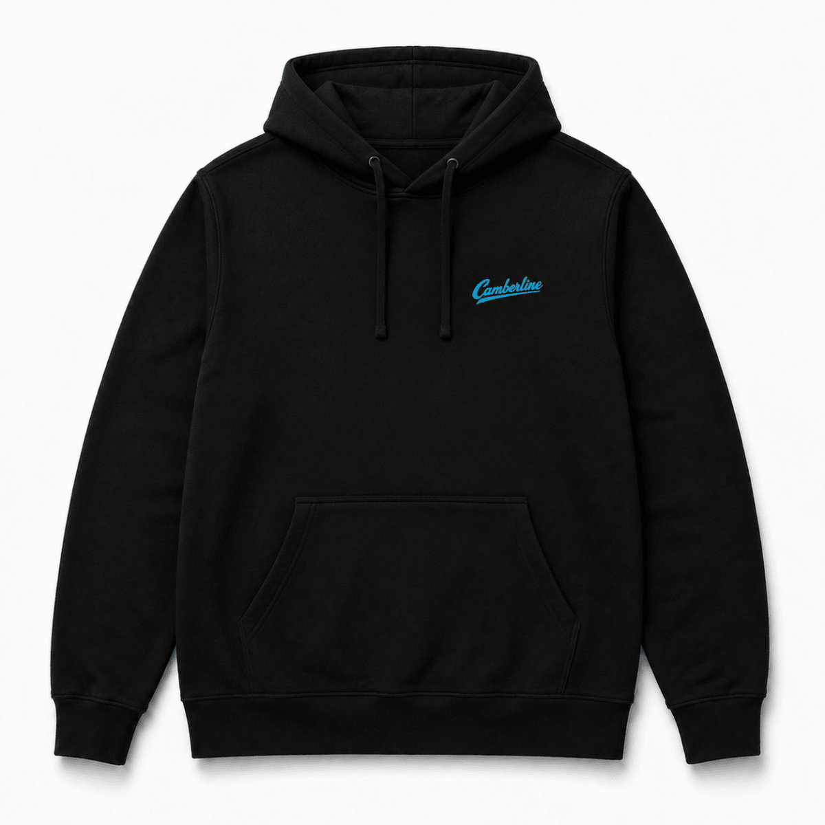 Turbofan Thunder black aviation hoodie front product view