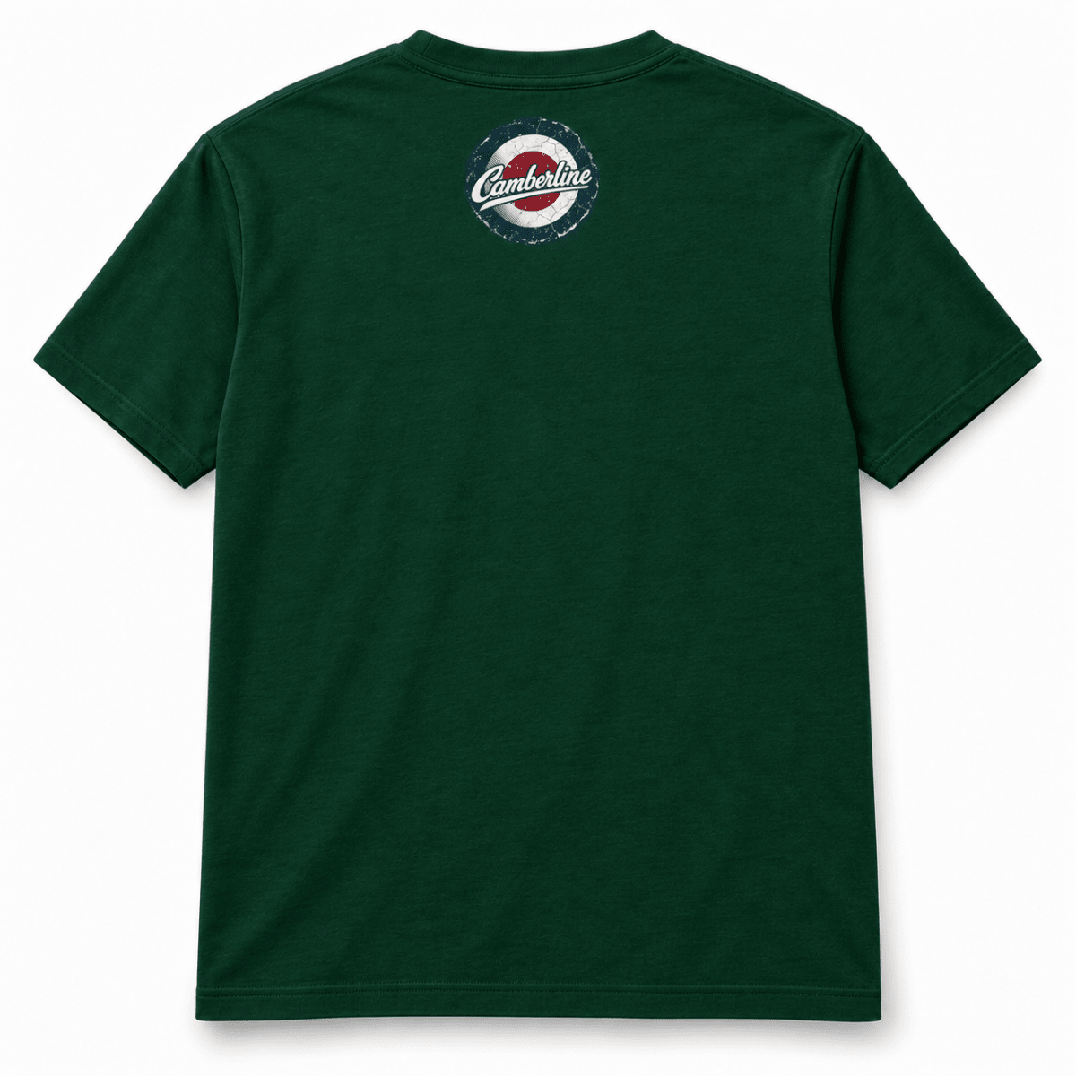 Turbofan Trijet Airliner t-shirt in Bottle Green, basic back product view