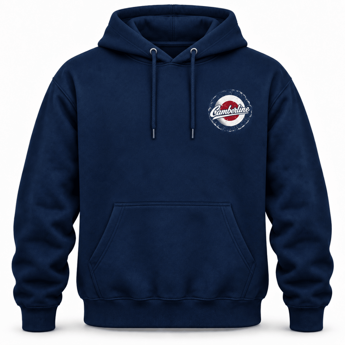 P-38 Lightning Twin Boom hoodie in Navy, basic front product view