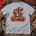 We’re Not Coming Apart nut and bolt mechanic t-shirt in sport grey (heather grey), front workshop garment view – car-ts-0807